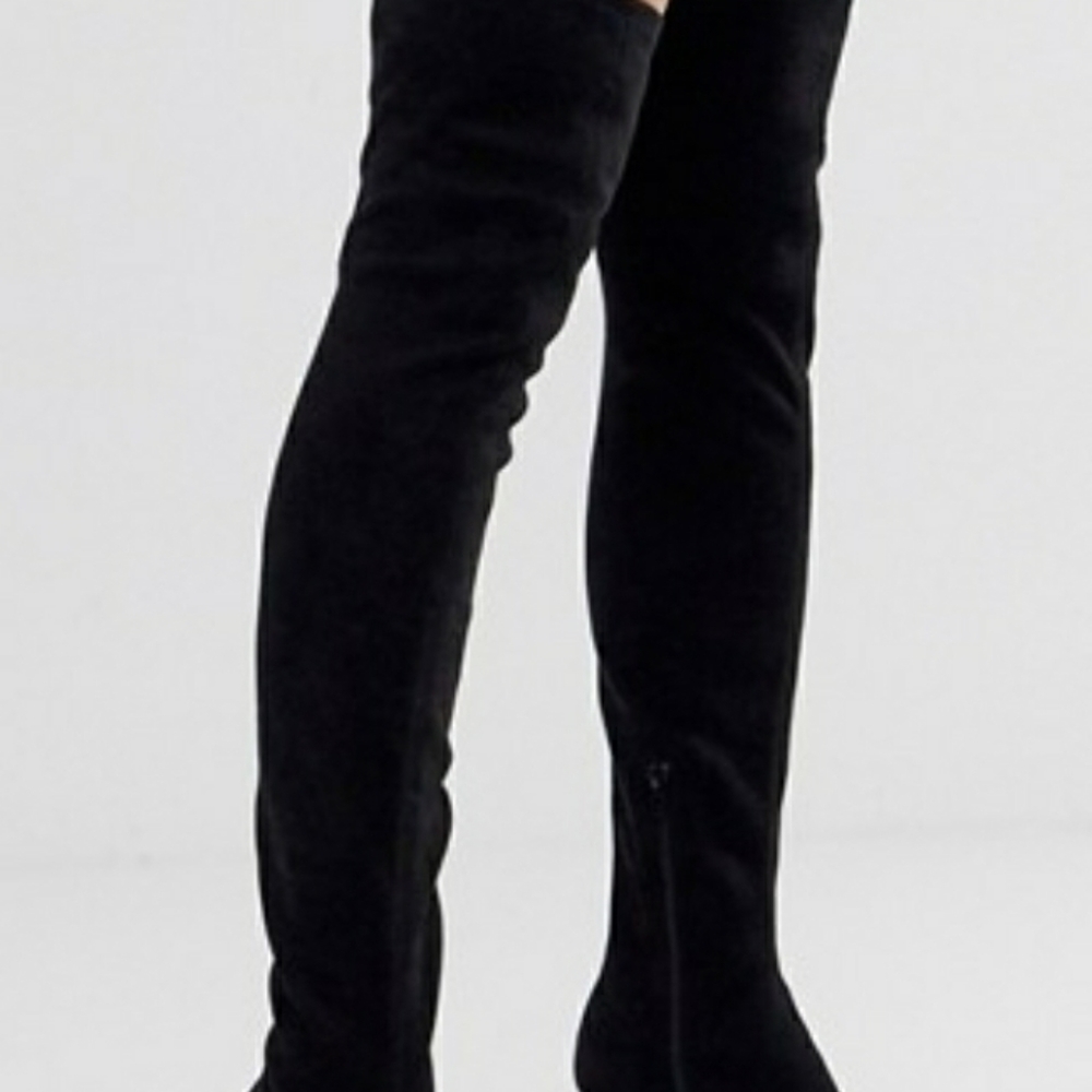 Asos knockout platform thigh high boots